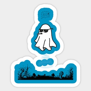 Funny Ghost Sticker